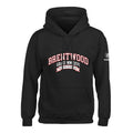 BRENTWOOD GRAD HOODIE, BLACK, ADULT, ** FINAL SALE **