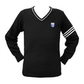 ***COLUMBIA ACADEMY 8-12 PULLOVER WITH PIPING AND ARM STRIPES, CHILD/YOUTH