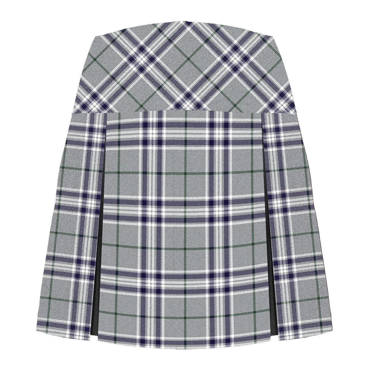 TARTAN TENNIS SKORT WITH BIKE SHORTS, ADJUSTABLE WAIST, 2901-22