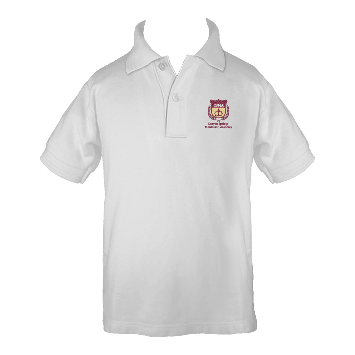 CANYON SPRINGS MONTESSORI ACADEMY GOLF SHIRT, UNISEX, SHORT SLEEVE, CHILD