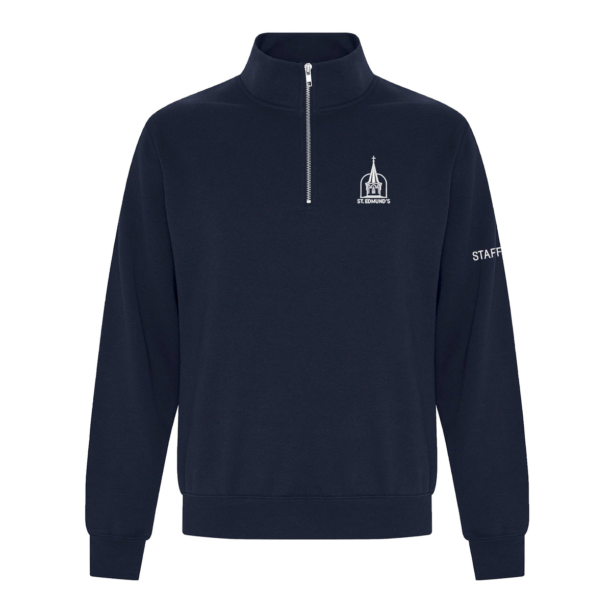 ST. EDMUND'S 1/4 ZIP SWEATSHIRT, STAFF, ADULT ** FINAL SALE **