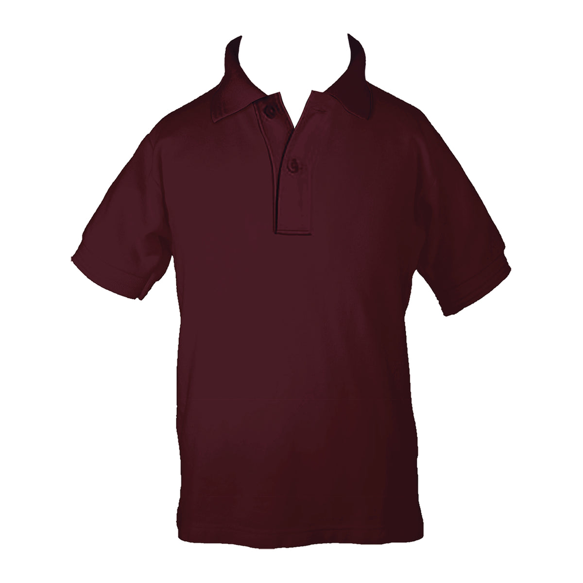 MERLOT BURGUNDY GOLF SHIRT, UNISEX, SHORT SLEEVE, CHILD
