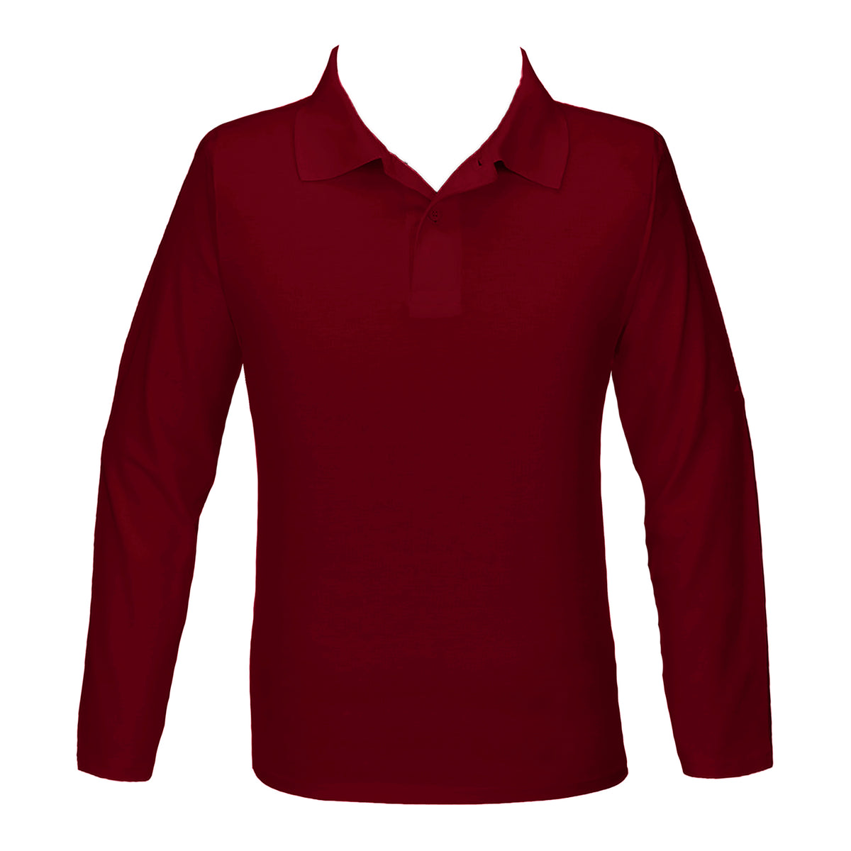 RUBY RED GOLF SHIRT, UNISEX, LONG SLEEVE, YOUTH