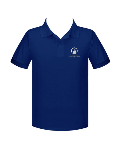 HOPE LUTHERAN ROYAL BLUE GOLF SHIRT, UNISEX, SHORT SLEEVE, ADULT