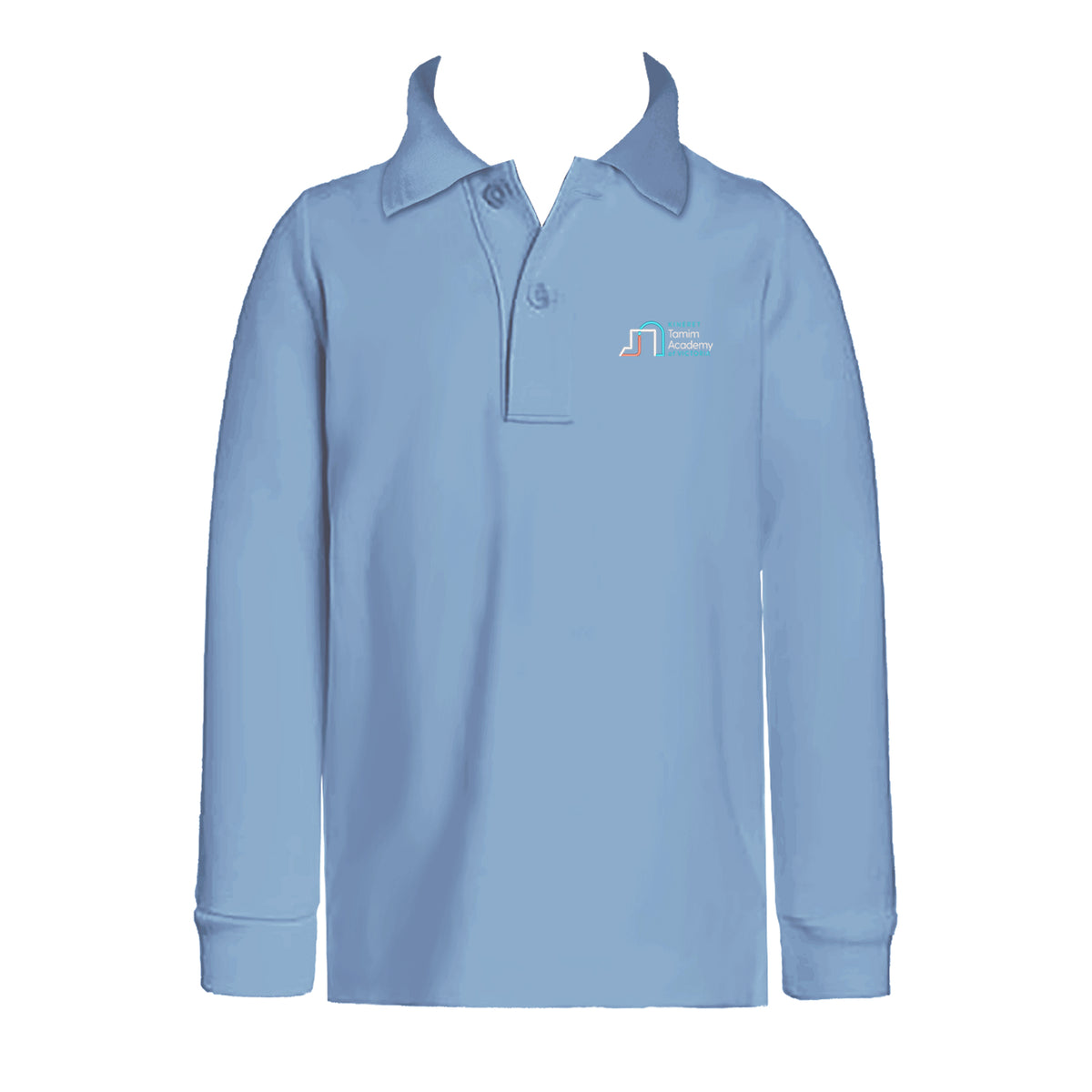 KINERET TAMIM ACADEMY GOLF SHIRT, UNISEX, LONG SLEEVE, CHILD *PRE-ORDER, FINAL SALE*