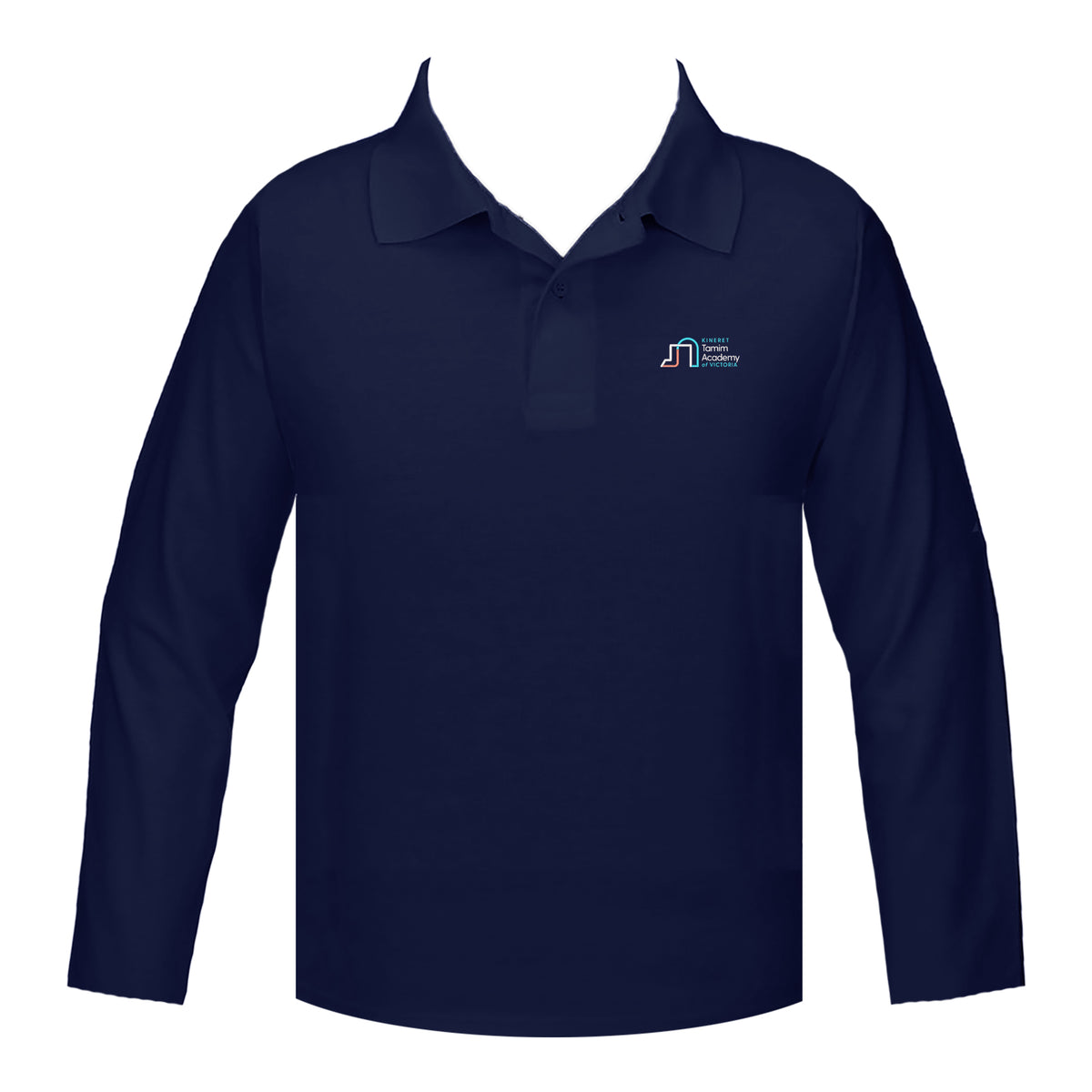 KINERET TAMIM ACADEMY GOLF SHIRT, UNISEX, LONG SLEEVE, YOUTH