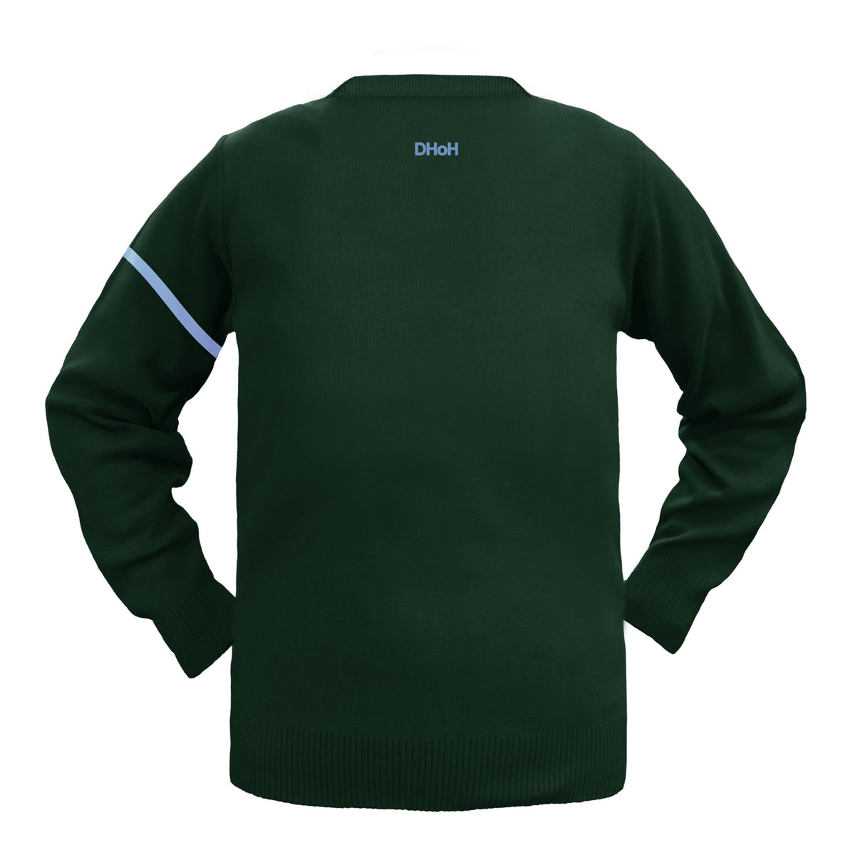 SHAWNIGAN LAKE HOUSE PULLOVER WITH ARM STRIPE, LAKE'S, SIZE 34 AND UP