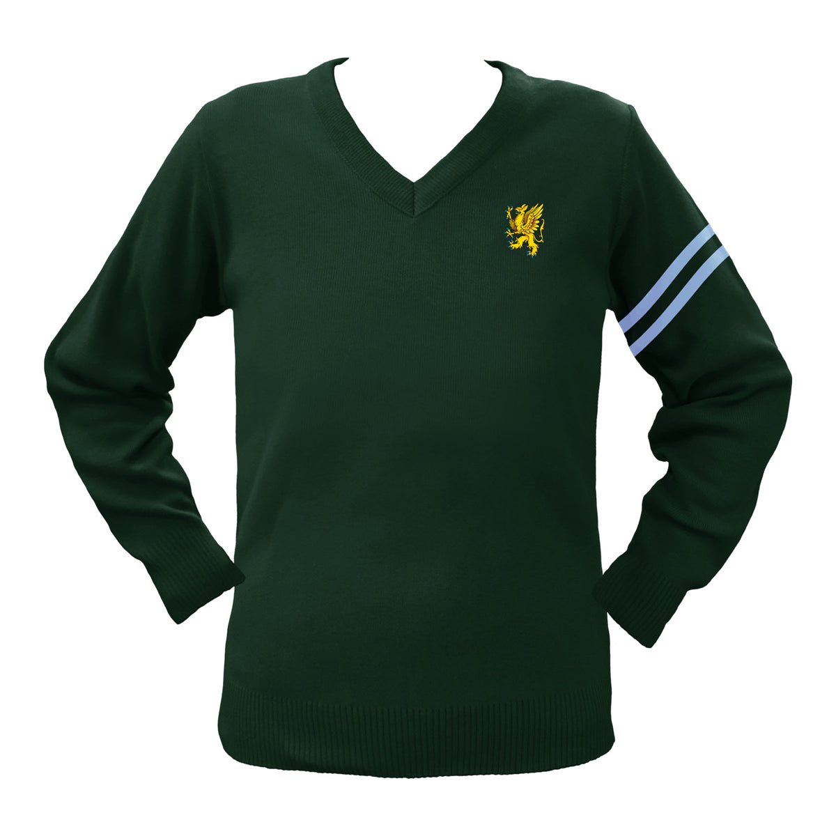 SHAWNIGAN LAKE HOUSE PULLOVER WITH ARM STRIPE, LAKE'S, SIZE 34 AND UP