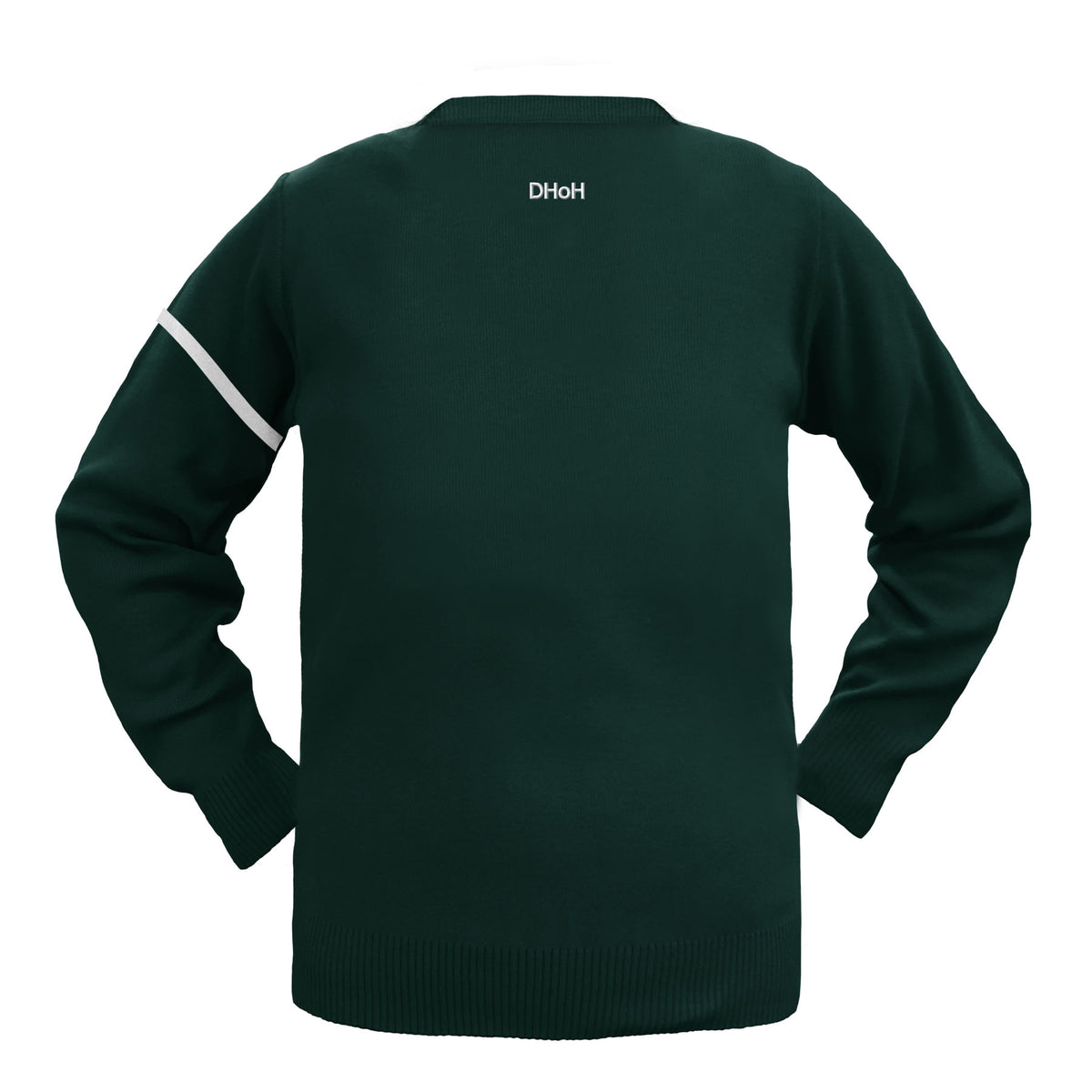 SHAWNIGAN LAKE HOUSE PULLOVER WITH ARM STRIPE, LONSDALE, SIZE 34 AND UP