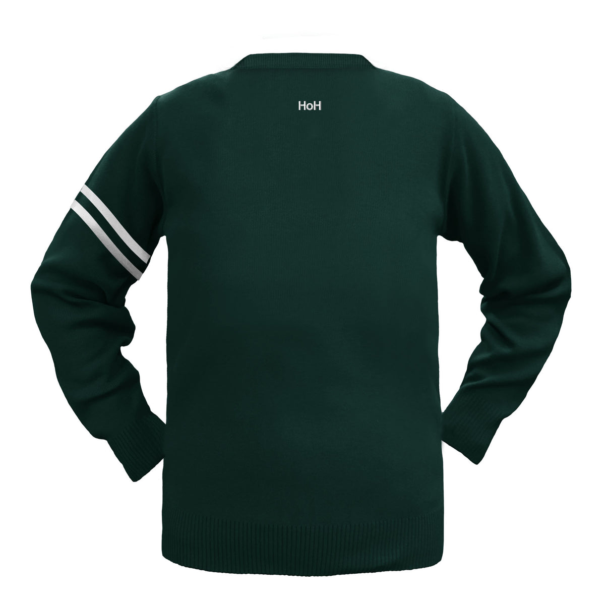 SHAWNIGAN LAKE HOUSE PULLOVER WITH ARM STRIPE, LONSDALE, SIZE 34 AND UP