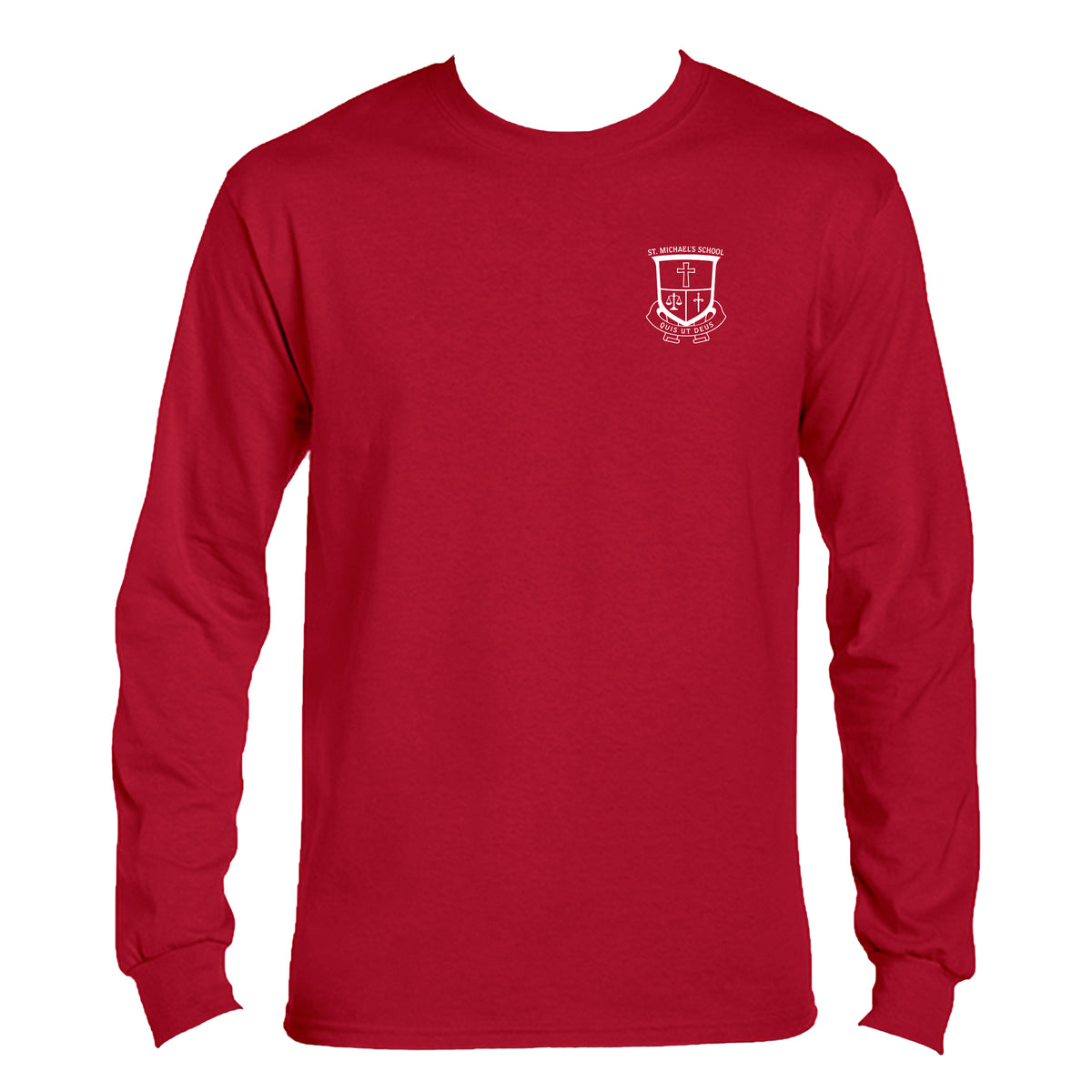 ST. MICHAEL'S ELEMENTARY SCHOOL GYM T-SHIRT, LONG SLEEVE, COTTON, ADULT *PRE-ORDER, FINAL SALE*