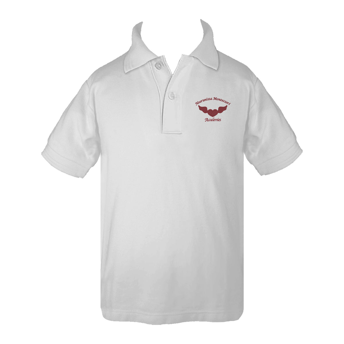 NOORUNISSA MONTESSORI ACADEMIES GOLF SHIRT, UNISEX, SHORT SLEEVE, CHILD