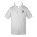 OUR LADY OF LOURDES WHITE GOLF SHIRT, UNISEX, SHORT SLEEVE, CHILD