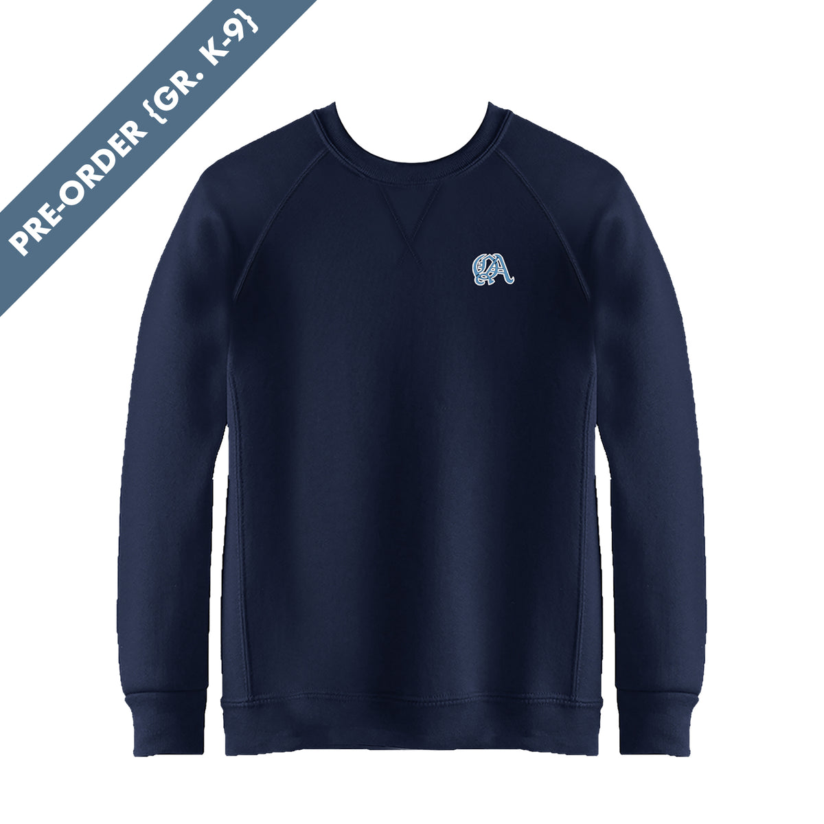 QUEEN OF ANGELS CREWNECK SWEATSHIRT, CHILD *PRE-ORDER, FINAL SALE*