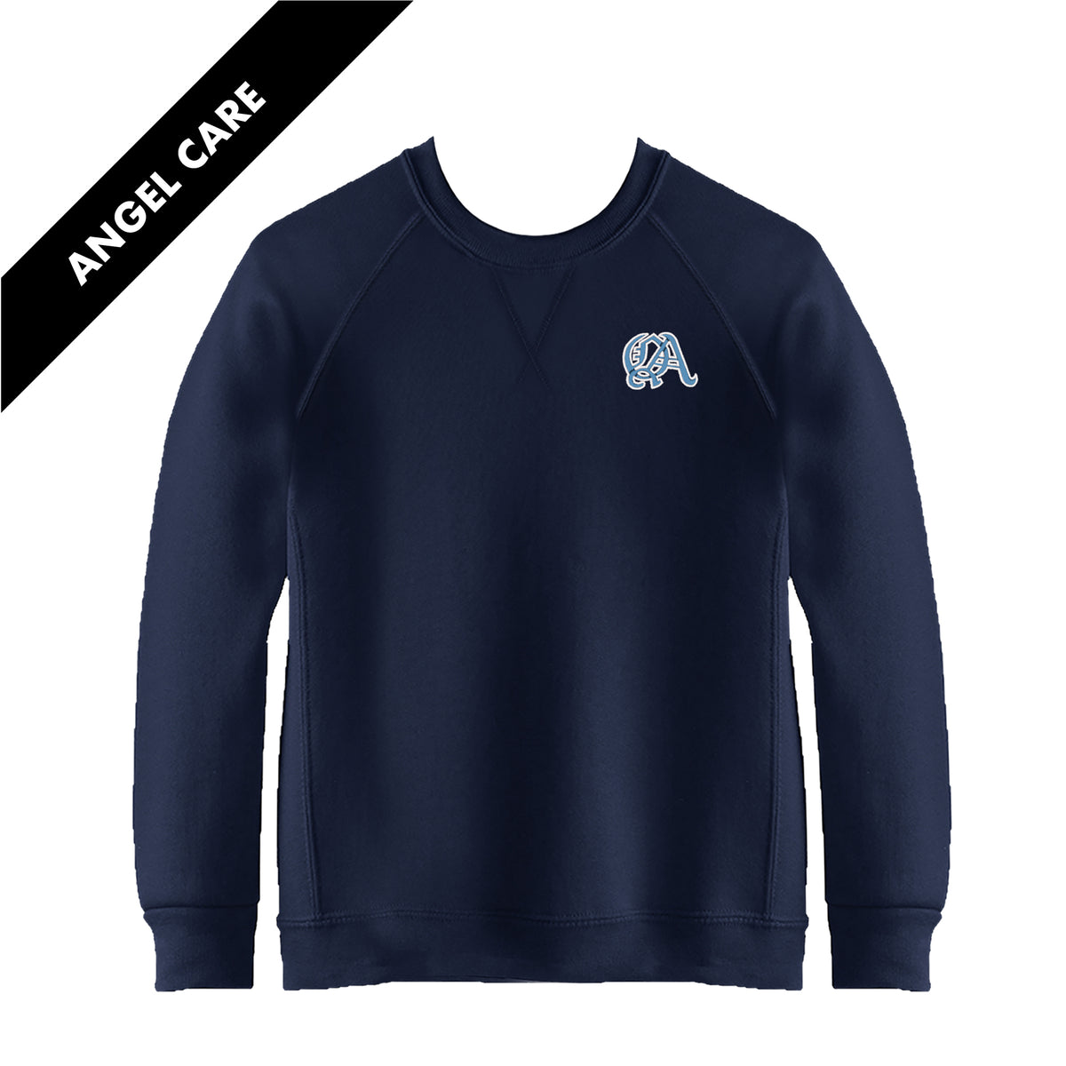 QUEEN OF ANGELS ANGEL CARE CREWNECK SWEATSHIRT, CHILD