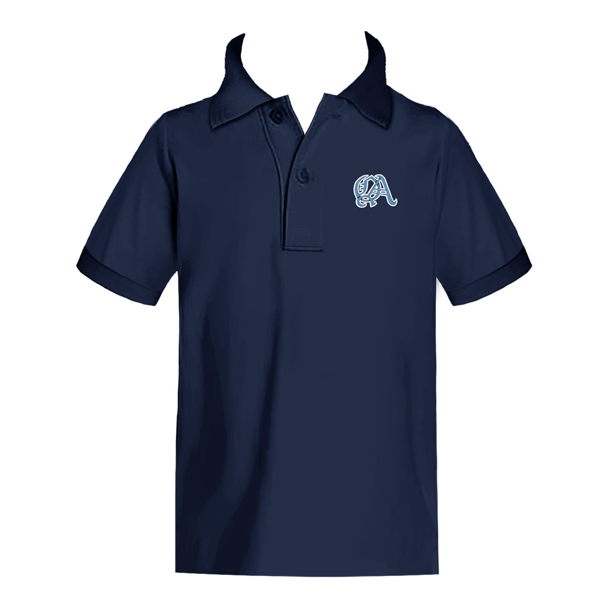 QUEEN OF ANGELS ANGEL CARE GOLF SHIRT, UNISEX, SHORT SLEEVE, CHILD