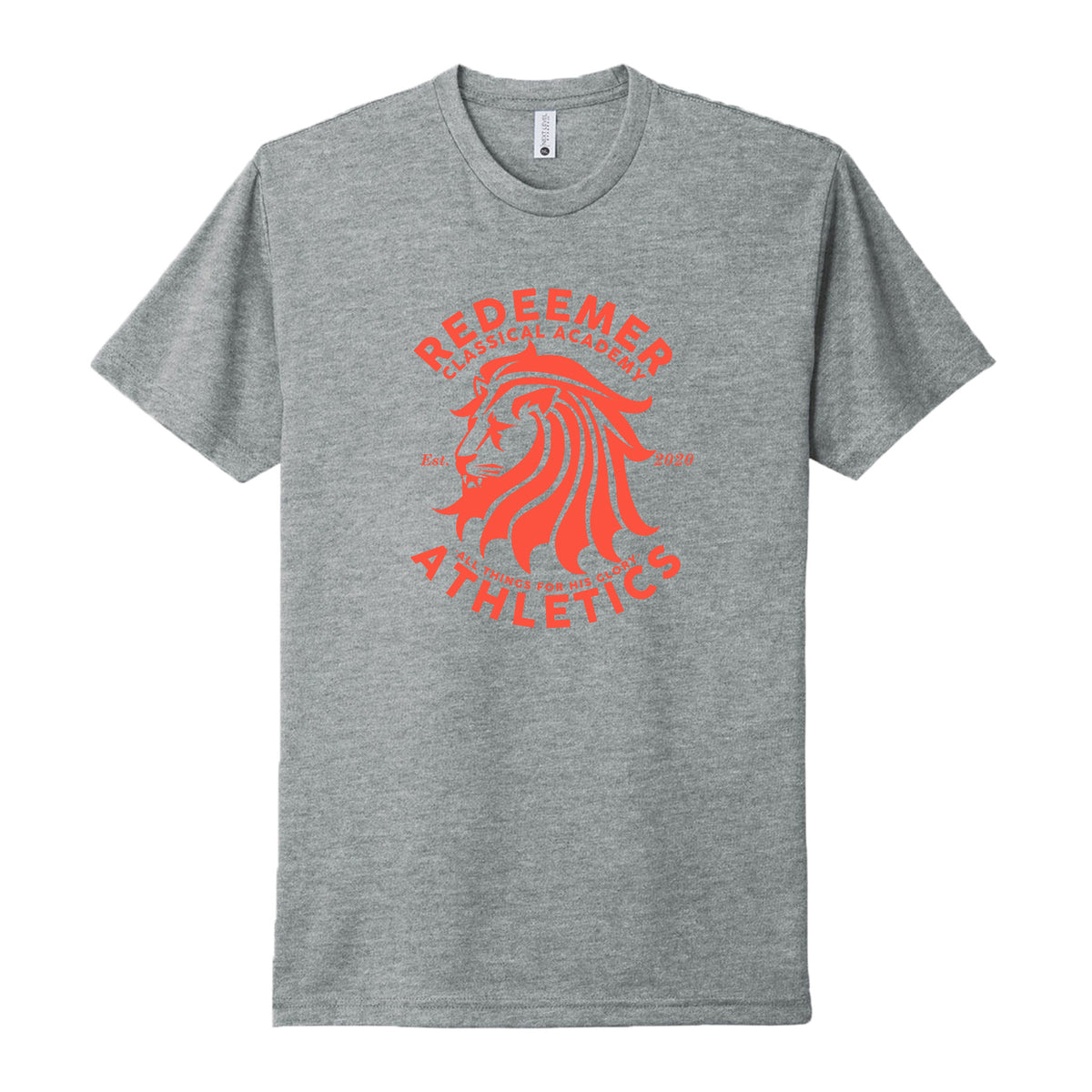 REDEEMER CLASSICAL ACADEMY GYM T-SHIRT, ADULT