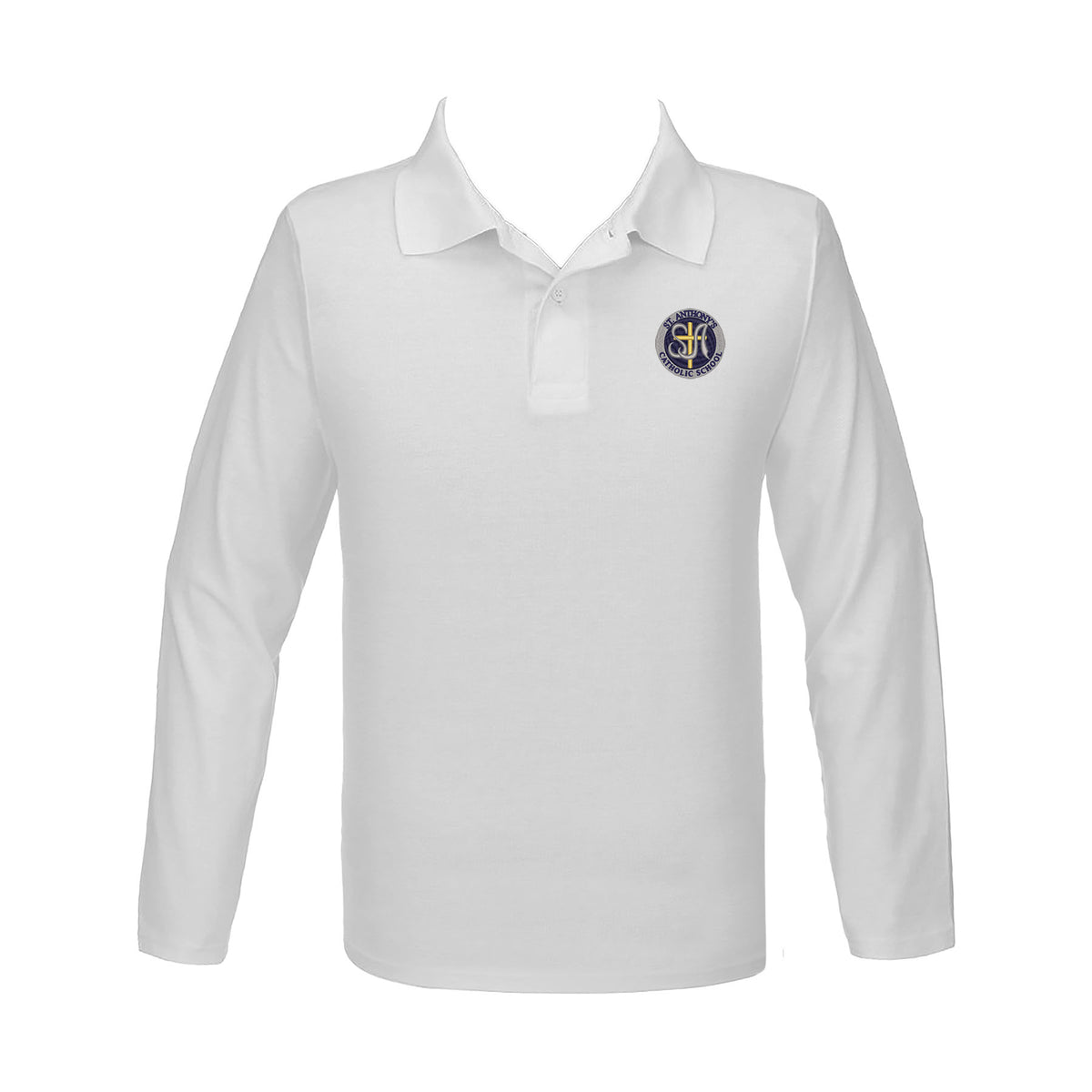 ST. ANTHONY'S KITIMAT K-6 GOLF SHIRT, UNISEX, LONG SLEEVE, YOUTH