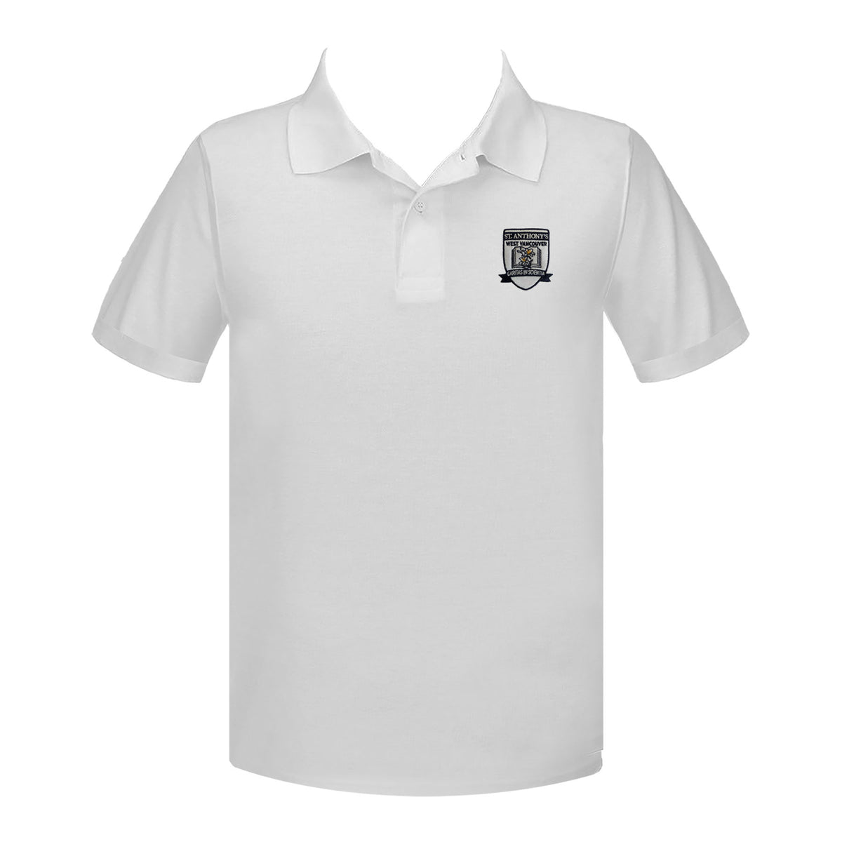 ST. ANTHONY&#39;S GOLF SHIRT, UNISEX, SHORT SLEEVE, ADULT