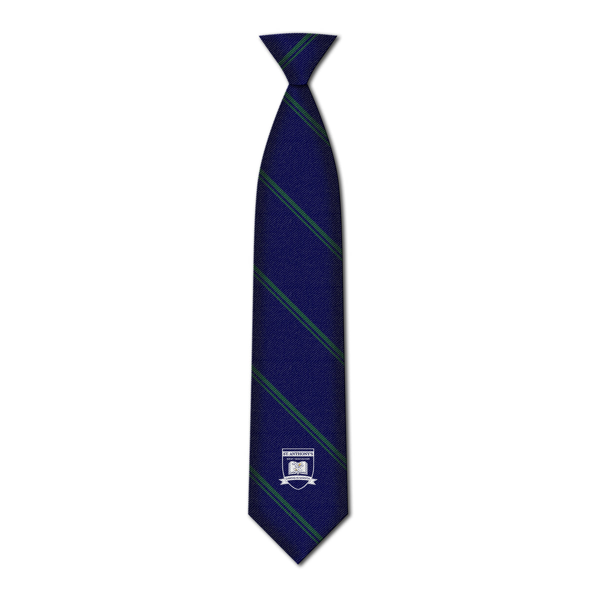 ST. ANTHONY&#39;S CLIP TIE, 100% POLYESTER *FINAL SALE*