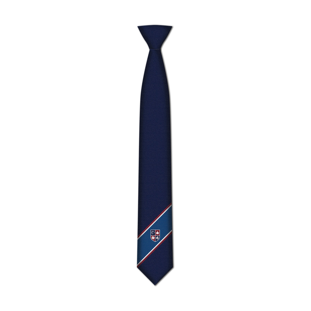 ST. JOHN'S ACADEMY VANCOUVER REGULAR TIE, 100% SILK