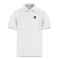 ST. JOHN'S ACADEMY WHITE GOLF SHIRT, WICKING, SHORT SLEEVE, MENS