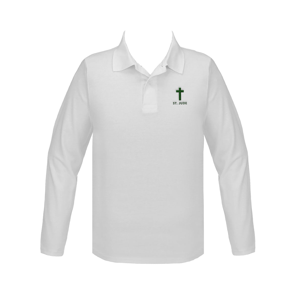 ST. JUDE SCHOOL GOLF SHIRT, UNISEX, LONG SLEEVE, YOUTH