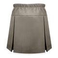 KHAKI TENNIS SKORT WITH BIKE SHORTS, FULL ELASTIC