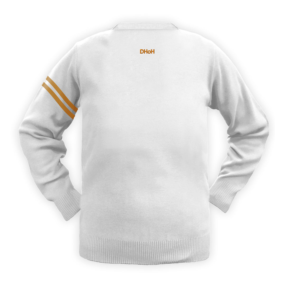 SHAWNIGAN LAKE HOUSE PULLOVER WITH ARM STRIPE, RENFREW, SIZE 34 AND UP