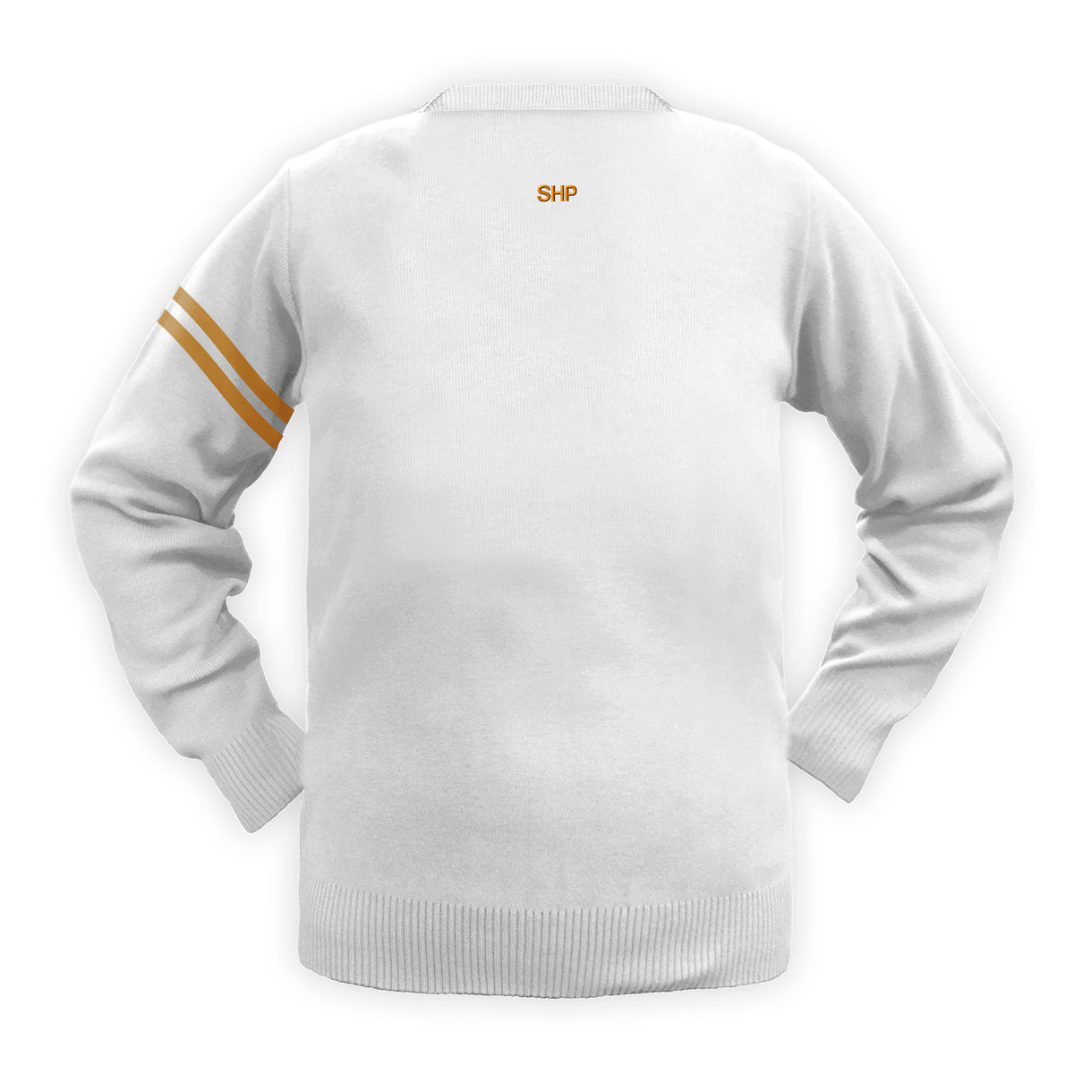 SHAWNIGAN LAKE HOUSE PULLOVER WITH ARM STRIPE, RENFREW, SIZE 34 AND UP