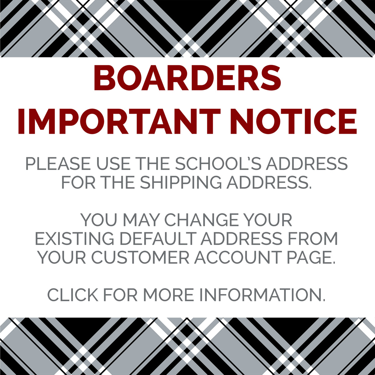 BOARDERS  |  IMPORTANT NOTICE