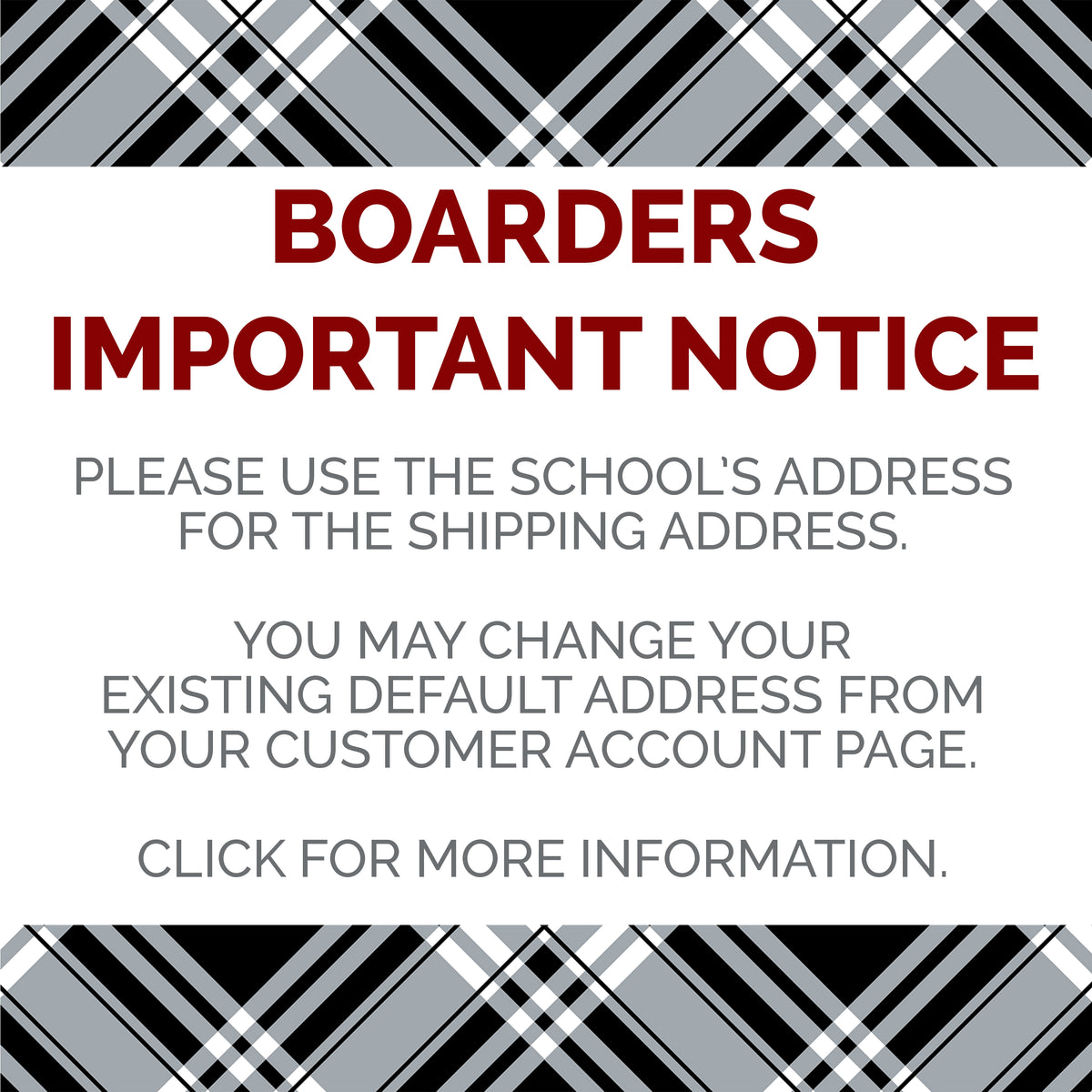 BOARDERS  |  IMPORTANT NOTICE
