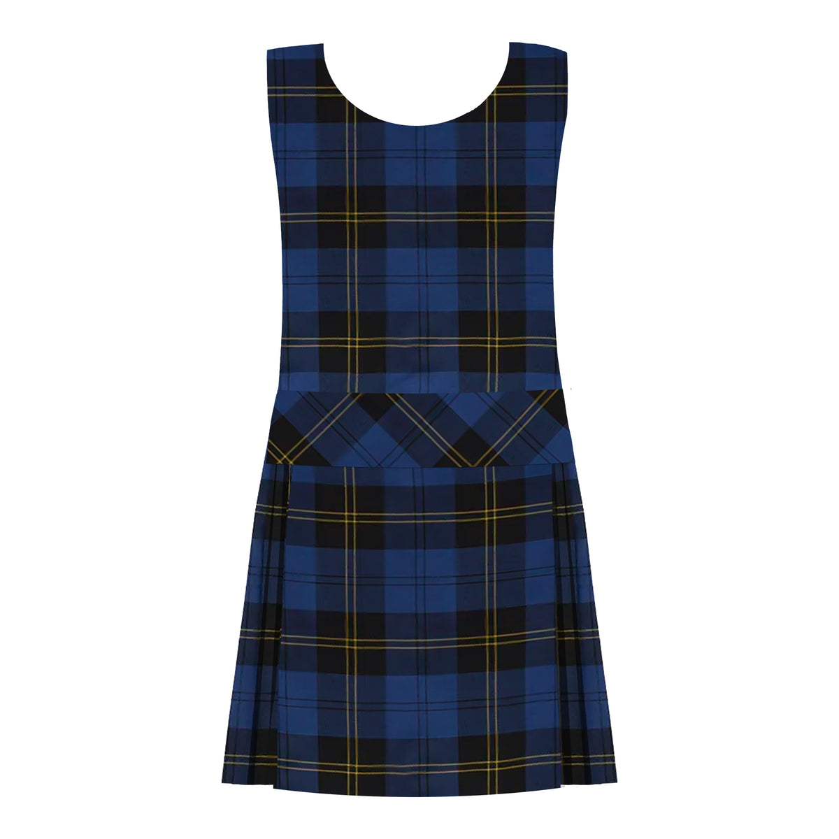 TARTAN TUNIC, FULL PLEAT DROPWAIST WITH BACK ZIPPER, 2901-44