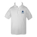 UNISUS SCHOOL WHITE GOLF SHIRT, UNISEX, SHORT SLEEVE, CHILD