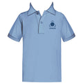 UNISUS SCHOOL LIGHT BLUE GOLF SHIRT, UNISEX, SHORT SLEEVE, CHILD