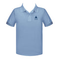 UNISUS SCHOOL LIGHT BLUE GOLF SHIRT, UNISEX, SHORT SLEEVE, YOUTH