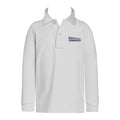 WESTSIDE MONTESSORI SCHOOL WHITE GOLF SHIRT, UNISEX, LONG SLEEVE, CHILD