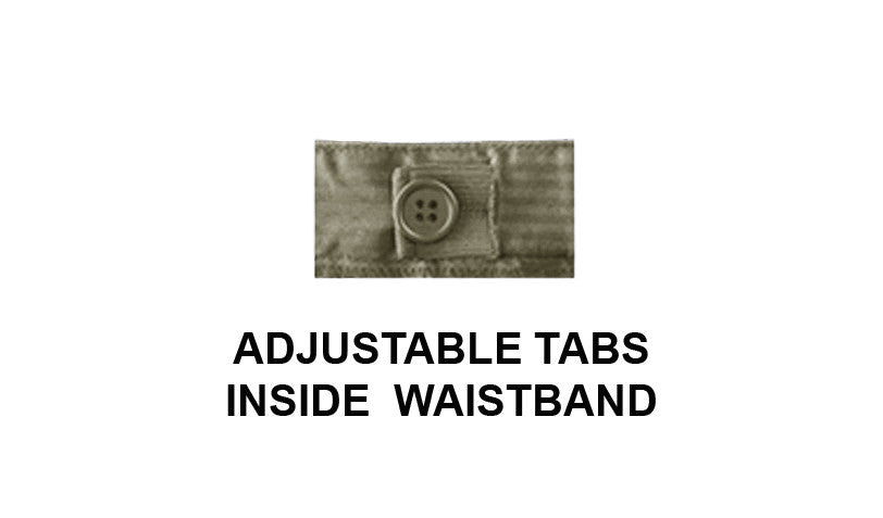 KHAKI ADJUSTABLE WAIST SHORTS, POLY/COTTON