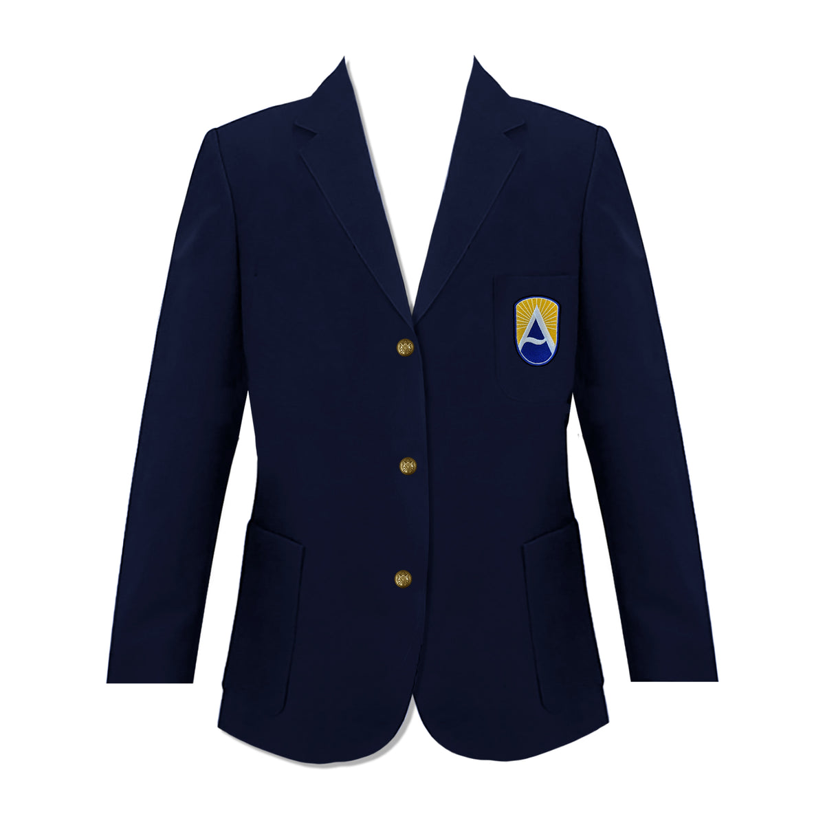 ABERDEEN HALL BLAZER, WOOL, GOLD BUTTONS, LADIES