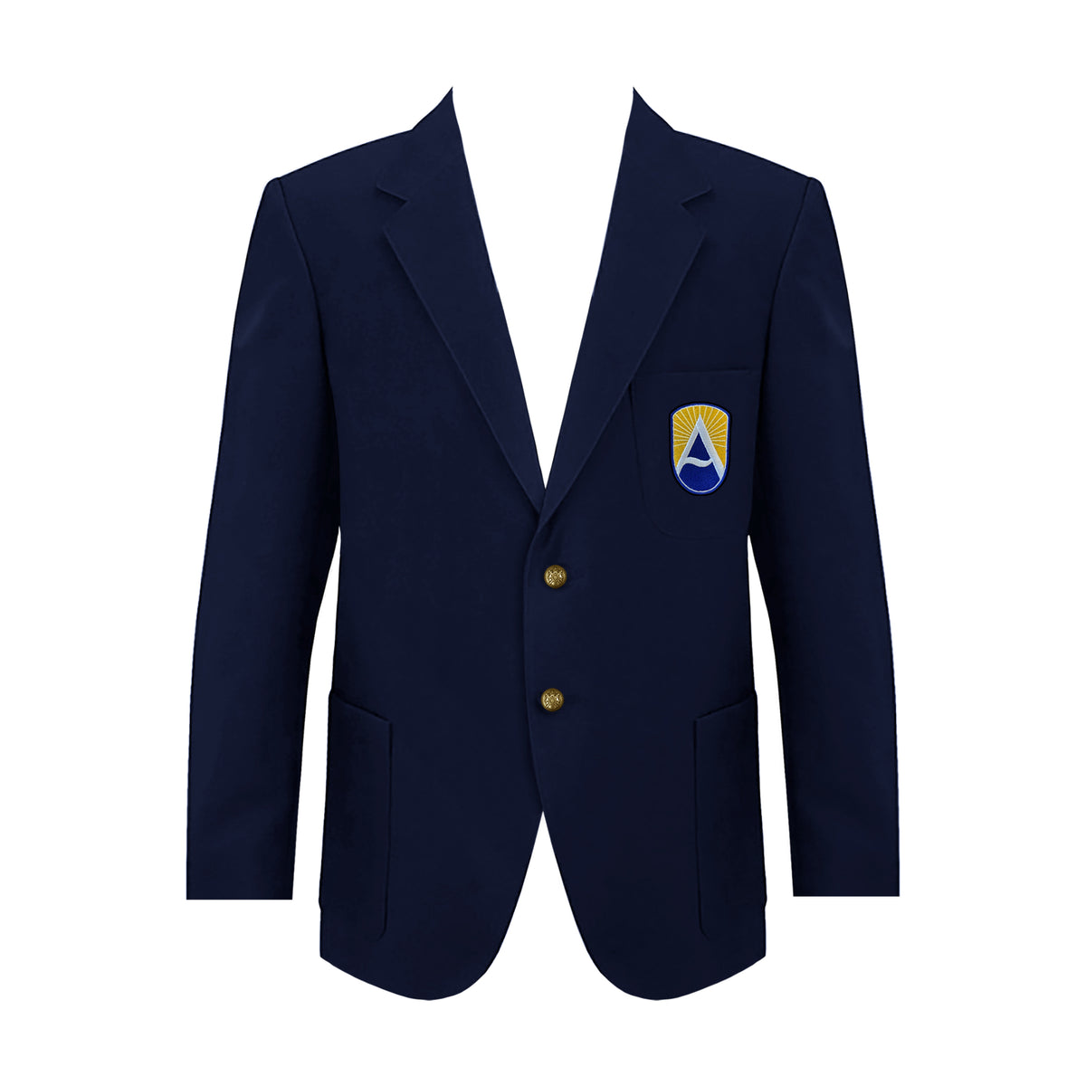 ABERDEEN HALL BLAZER, WOOL, GOLD BUTTONS, UNISEX, YOUTH