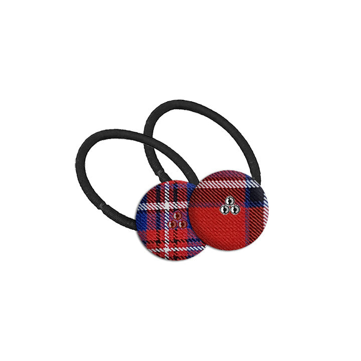 ***TARTAN HAIR BUTTON WITH CRYSTALS, 2901-41 *FINAL SALE*