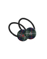 ***TARTAN HAIR BUTTON WITH CRYSTALS, 2901-09 *FINAL SALE*