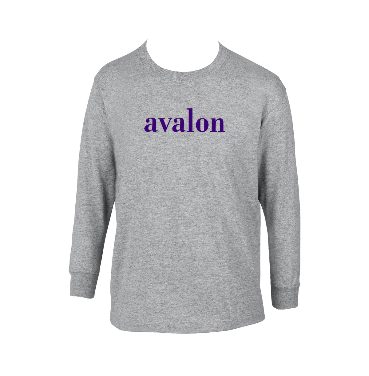 ***AVALON GYM T-SHIRT, LONG SLEEVE, COTTON, ADULT