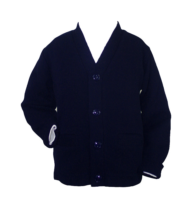 NAVY CARDIGAN, UP TO SIZE 42