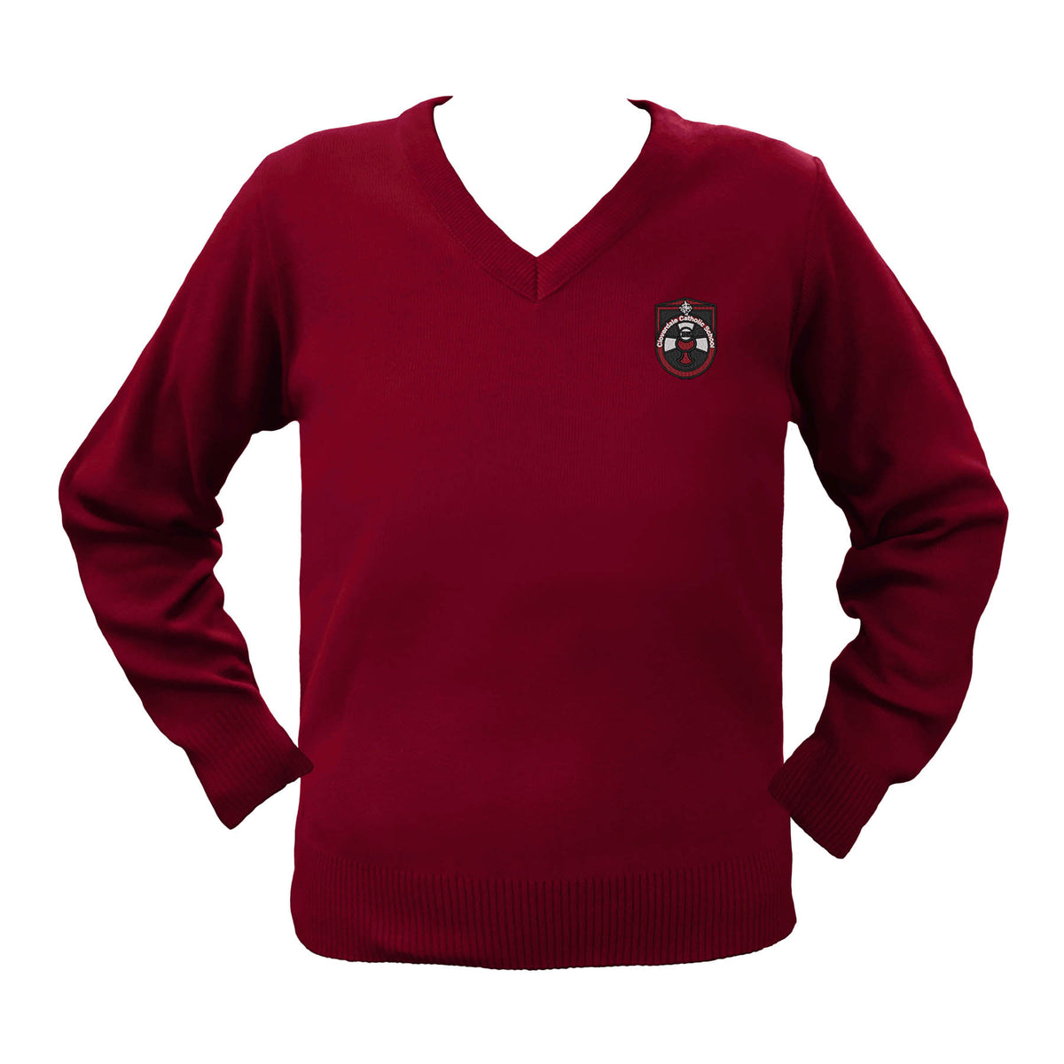 CLOVERDALE CATHOLIC SCHOOL PULLOVER, UP TO SIZE 32