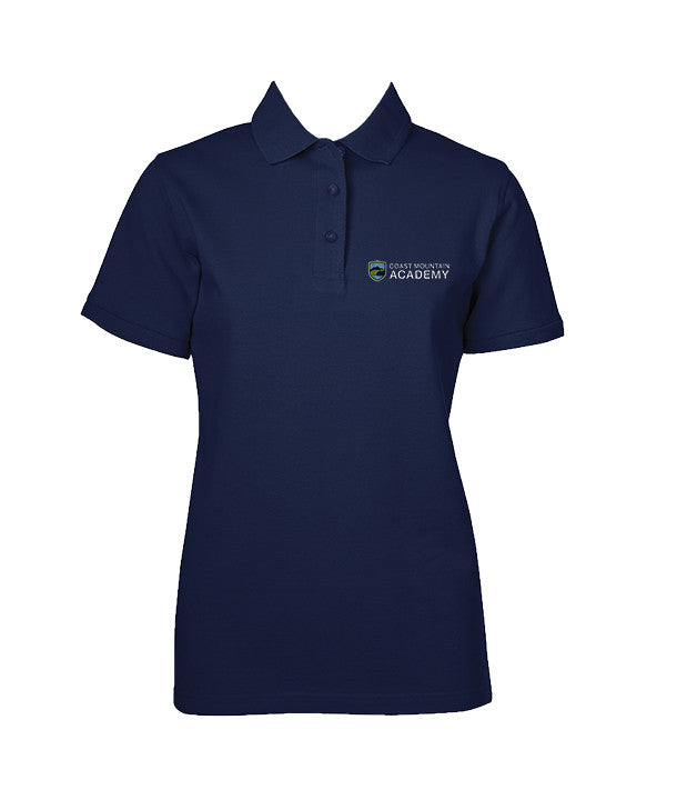 COAST MOUNTAIN GOLF SHIRT, COTTON, GIRLS, SHORT SLEEVE, ADULT