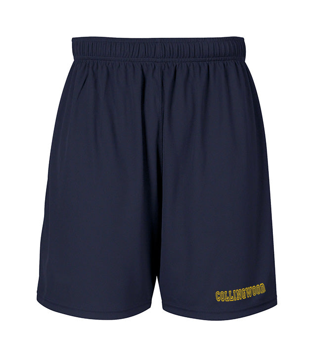 COLLINGWOOD K-7 GYM SHORTS, WICKING, CHILD