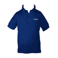 FRASER VALLEY ADVENTIST ROYAL BLUE GOLF SHIRT, UNISEX, SHORT SLEEVE, CHILD