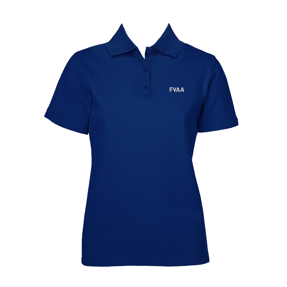 FRASER VALLEY ADVENTIST ROYAL BLUE GOLF SHIRT, FITTED, SHORT SLEEVE, ADULT