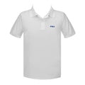FRASER VALLEY ADVENTIST WHITE GOLF SHIRT, UNISEX, SHORT SLEEVE, ADULT